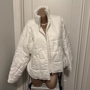 NWT White Quilted Jacket